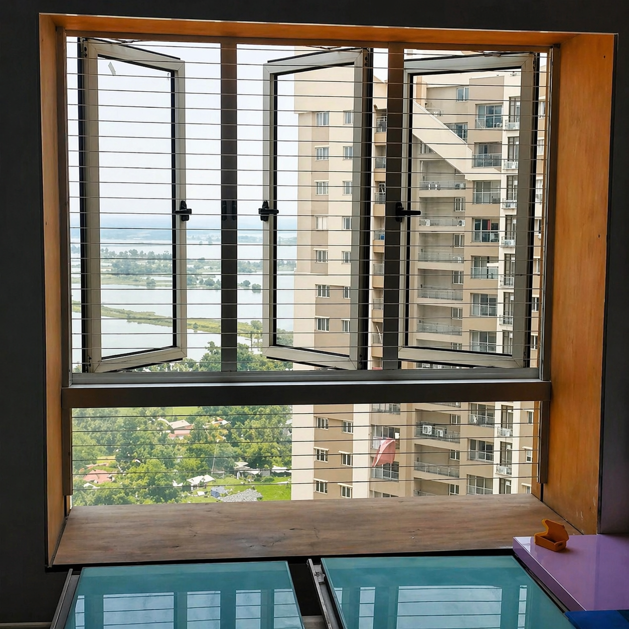 Invisible grills for windows installation